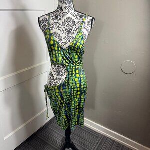Pretty Little Thing body con hippie colorful cutout sexy club dress